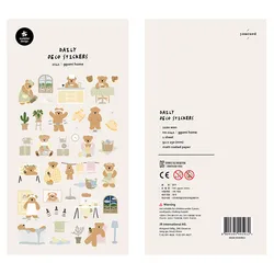 Korean Import Brand Suatelier Kawaii Bear Daily Life Paper Stickers Scrapbooking Diy Journal Stationery Sticker Deco Aesthetic