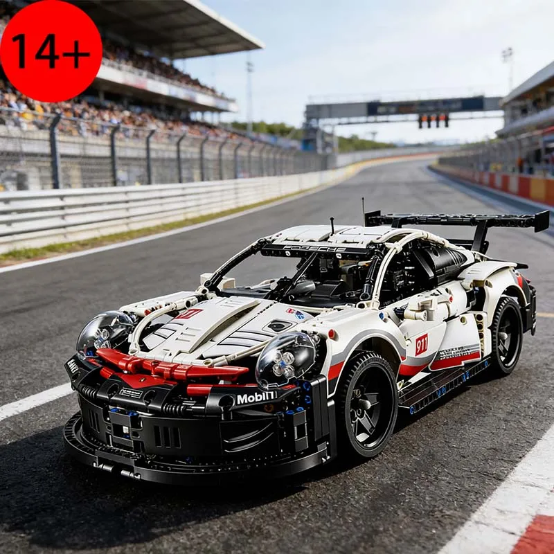 

Набор строительных блоков 1:10 для сборки большого суперкара, механическая сборная модель, подарок на день рождения для детей