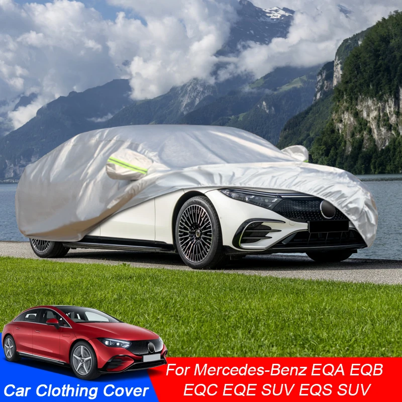 

Car Cover Rain Frost Snow Dust Waterproof Auto Accessory For Mercedes-Benz EQA H243 EQB X243 EQC N293 EQE V295 EQS SUV V297