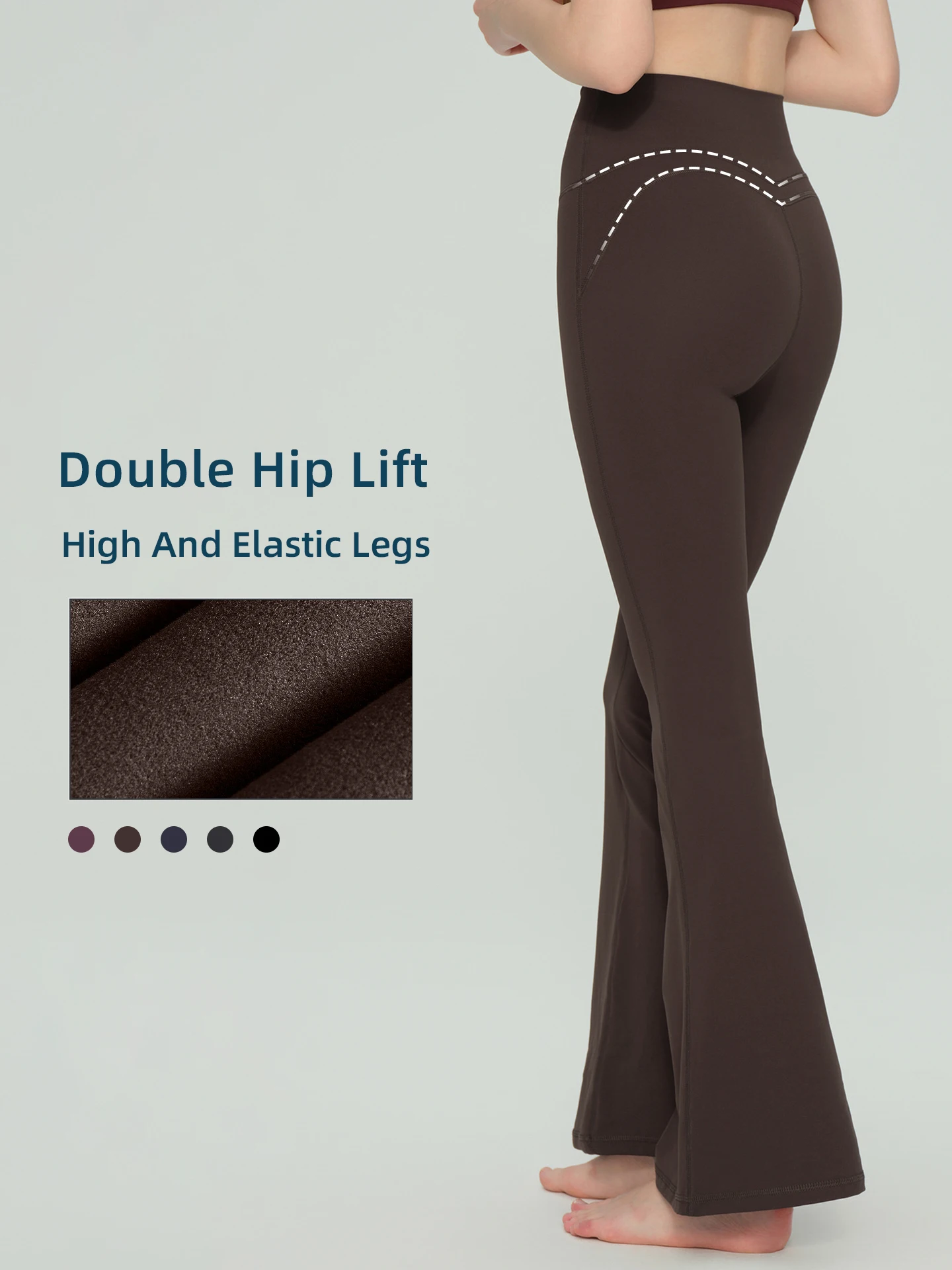 여성용 네이키드 요가 플레어 팬츠, 하이웨이스트 짐 팬츠 레깅스, 피트니스 필라테스 러닝 아웃도어 스포츠 트라우저