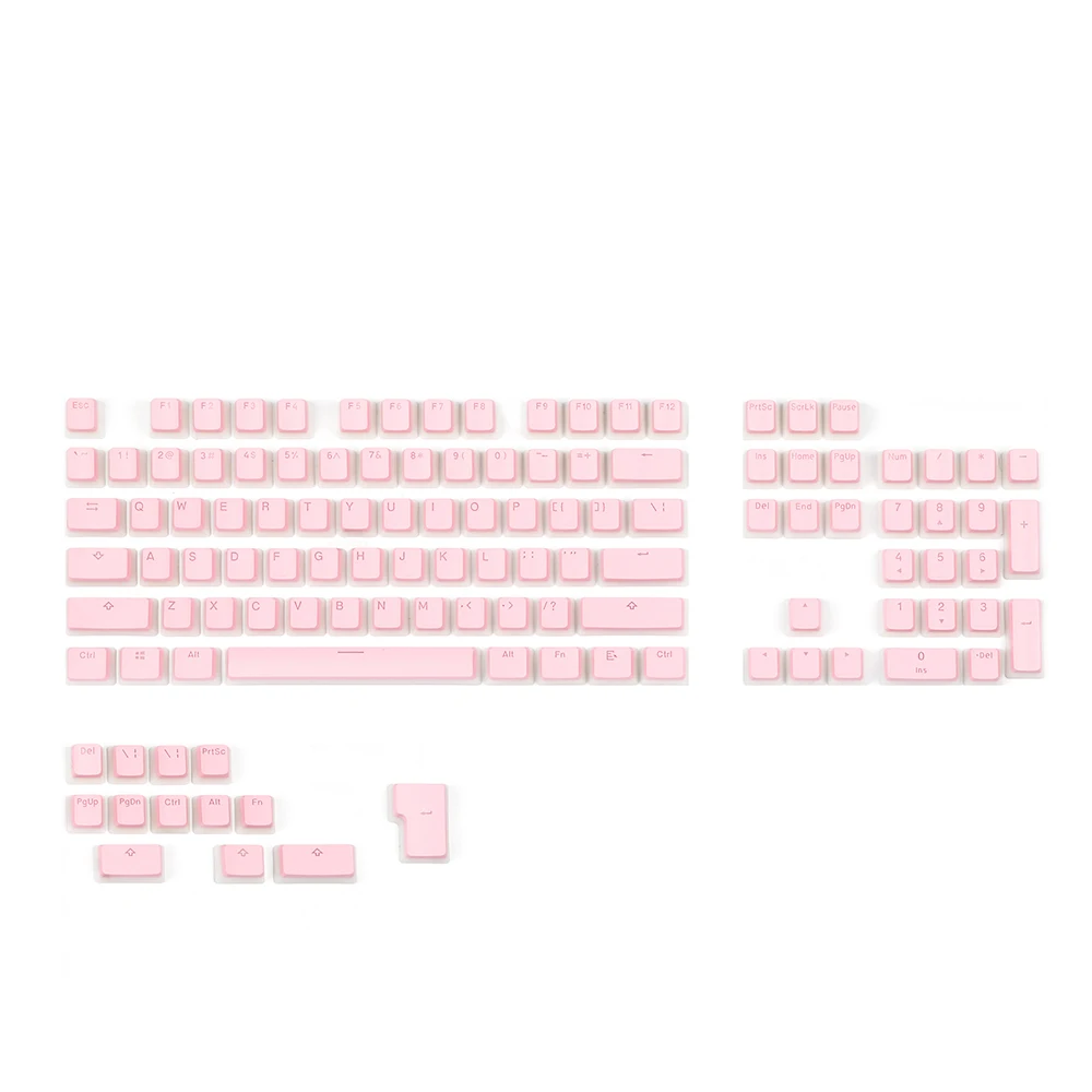 EPOMAKER Pudding Keycaps Set 108 Keys OEM Profile PBT Double Shot Shine-Through Translucent compatible with ANSI & ISO Layout