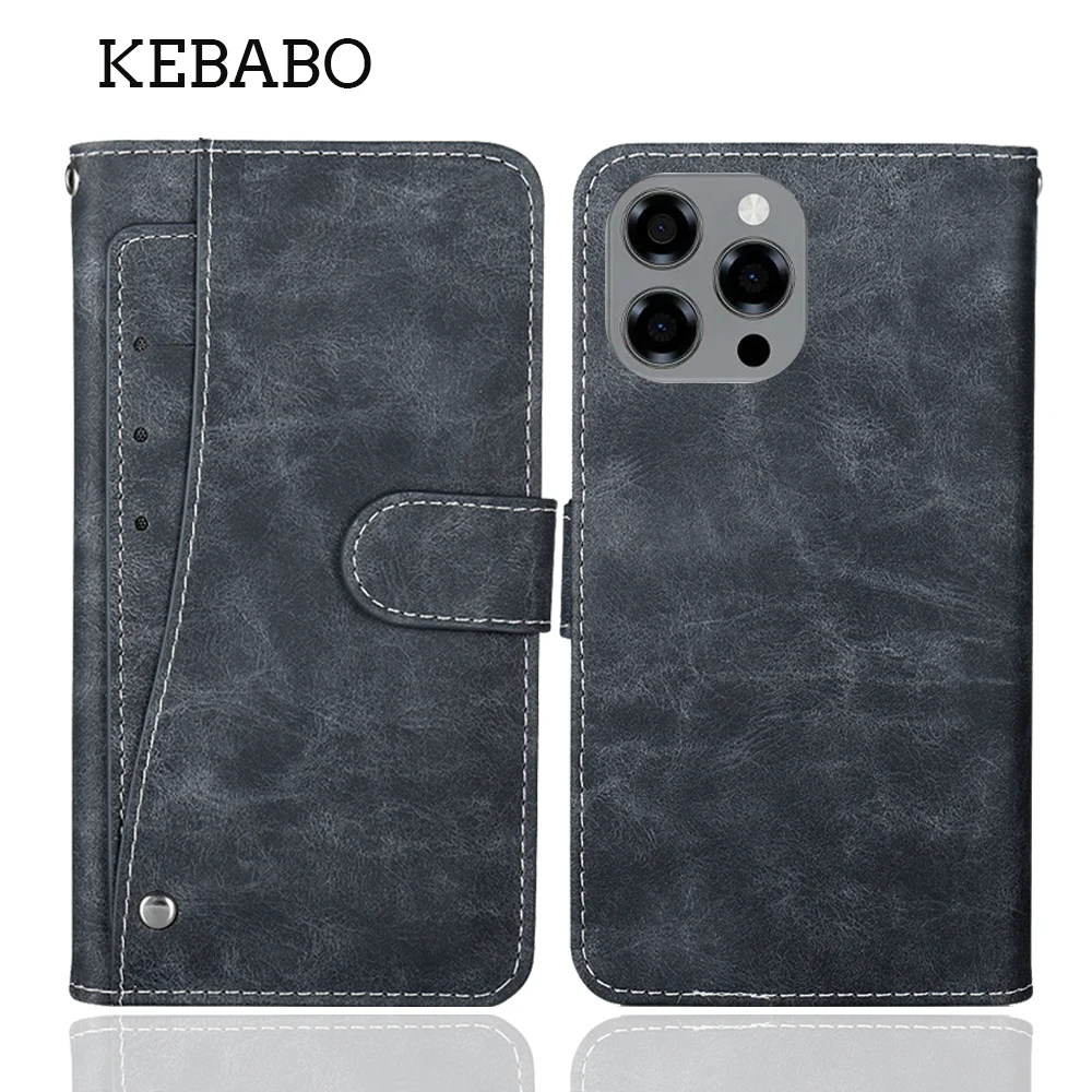 

Leather Wallet Doogee Note 58 Pro Case 6.75" Fashion Luxury Protective Customize Cover Phone Card Wallet Card Book Style