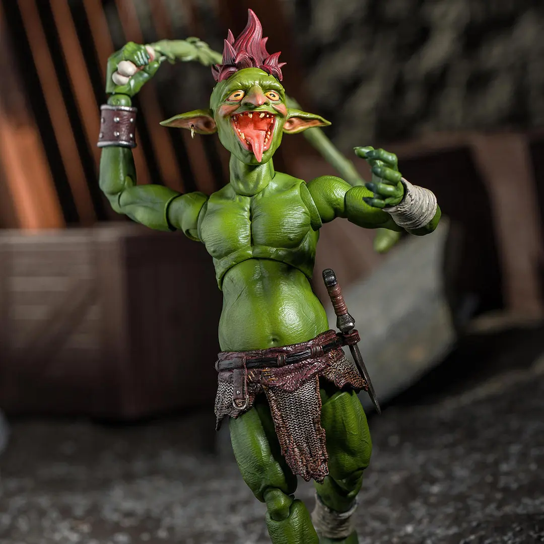

Новая фигурка гоблина в стиле мочак, масштаб 1/12, полностью подвижная, коллекционная, статуэтка фэнтези-существа, декор для рабочего стола, подарок