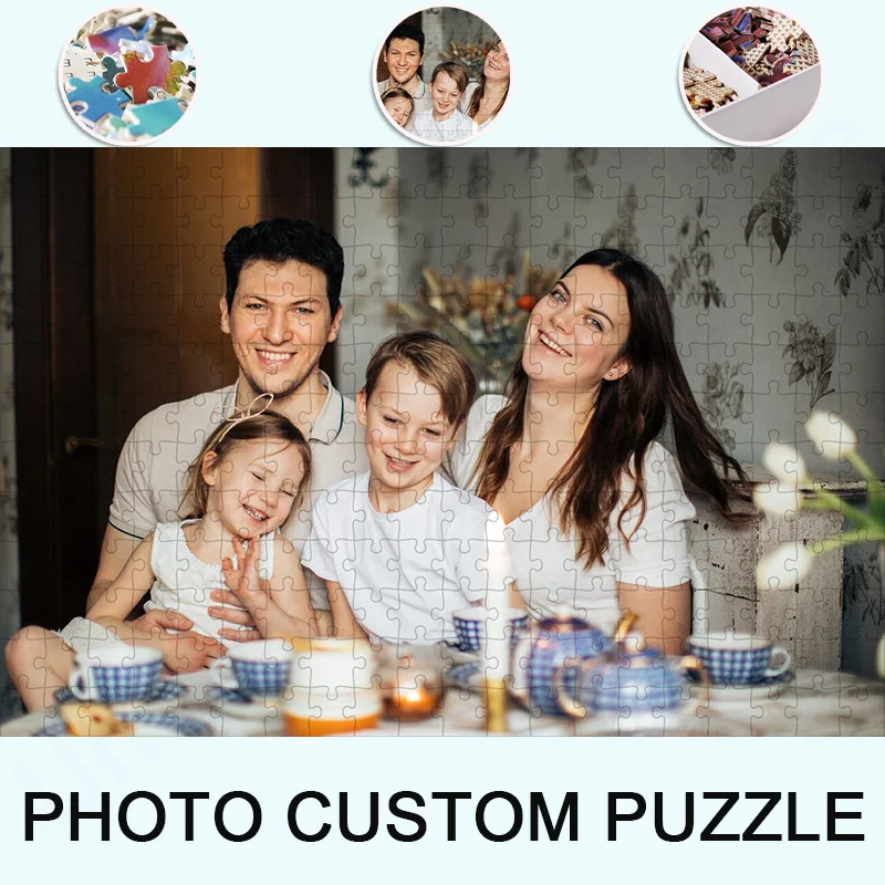 Photo Custom Puzzle Personalized Photo Diy 300 500 1000 Pieces Adult Toy Decoration Collection Anniversary Gift Home Deco