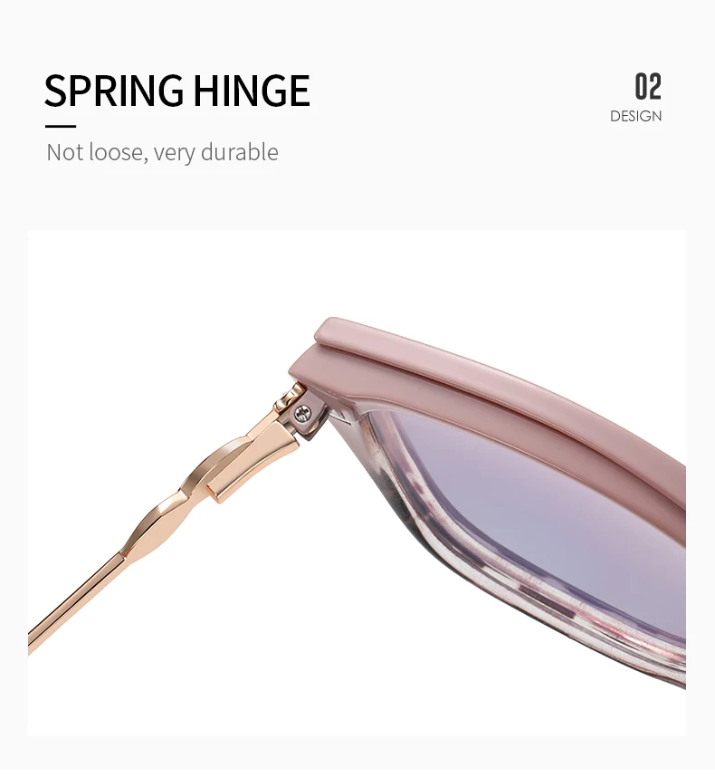 Magnetische polarisierte Sonnenbrille für Damen, modisch, Cat-Eye, 2-in-1-Clip auf Damen, Anti-Blaulicht-Brillengestelle, TR90-Metallbrille – Detail 6