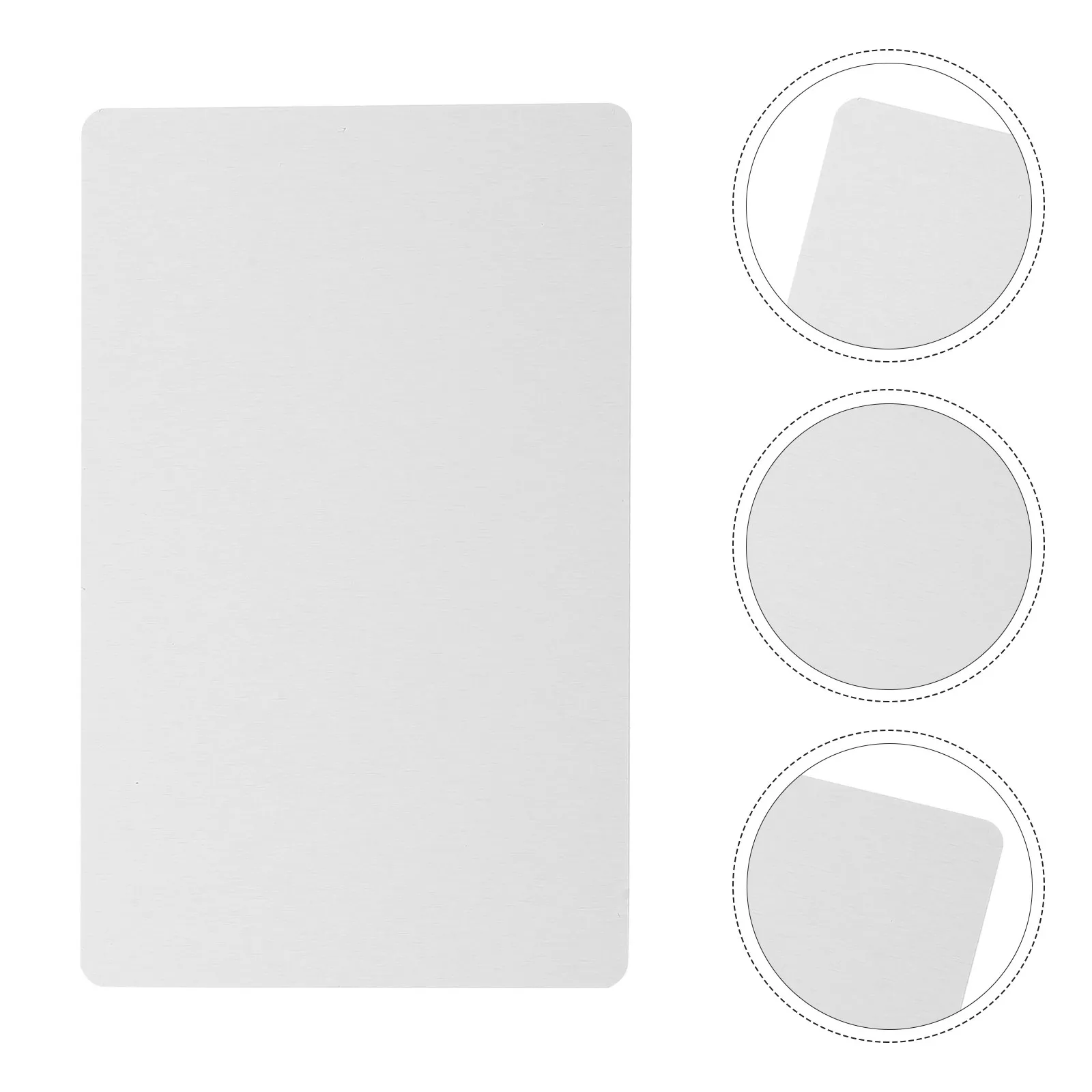 

100 шт. Премиальные металлические визитки из алюминия для сублимации, DIY гравировки, индивидуального дизайна, гладкая поверхность