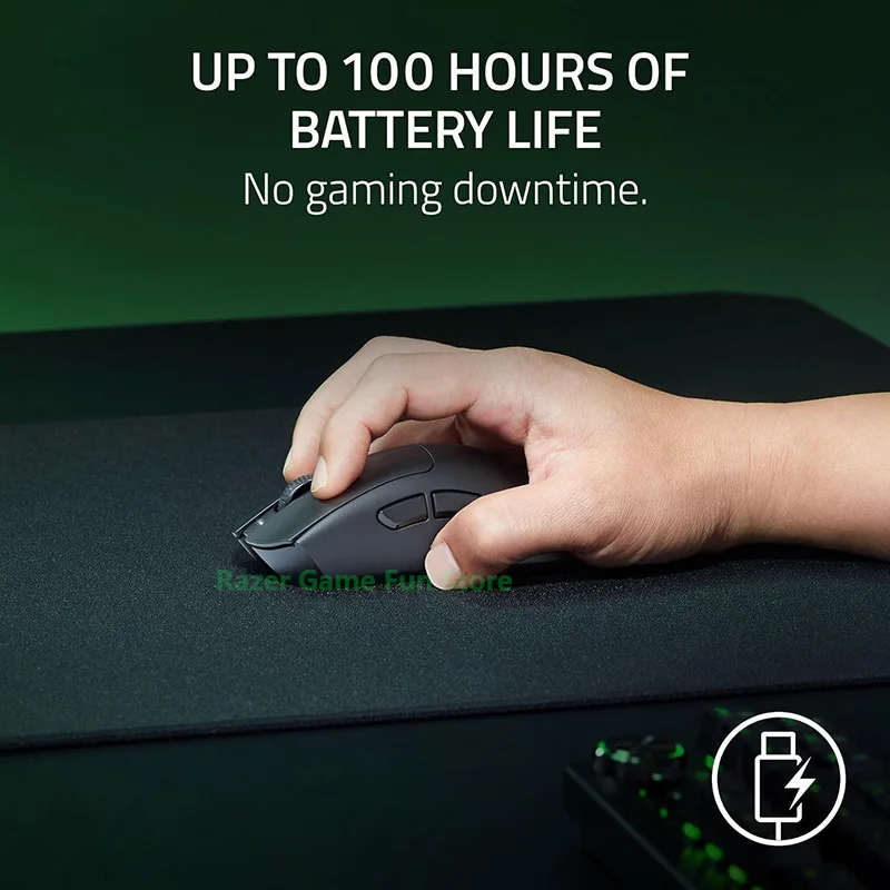 Imagem -04 - Mouse Ergonômico Esports sem Fio Razer-deathadder v3 Hypervelocidade Design Ultra Leve Textura Suave-touch 55 g