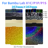Build Plate For Bambu Lab X1 P1P A1 Bed PEI Sheet Smooth Pei Textured Pei Sheet 257x257 Bamboo Lab X1c Bambulabs P1s A1 Plate