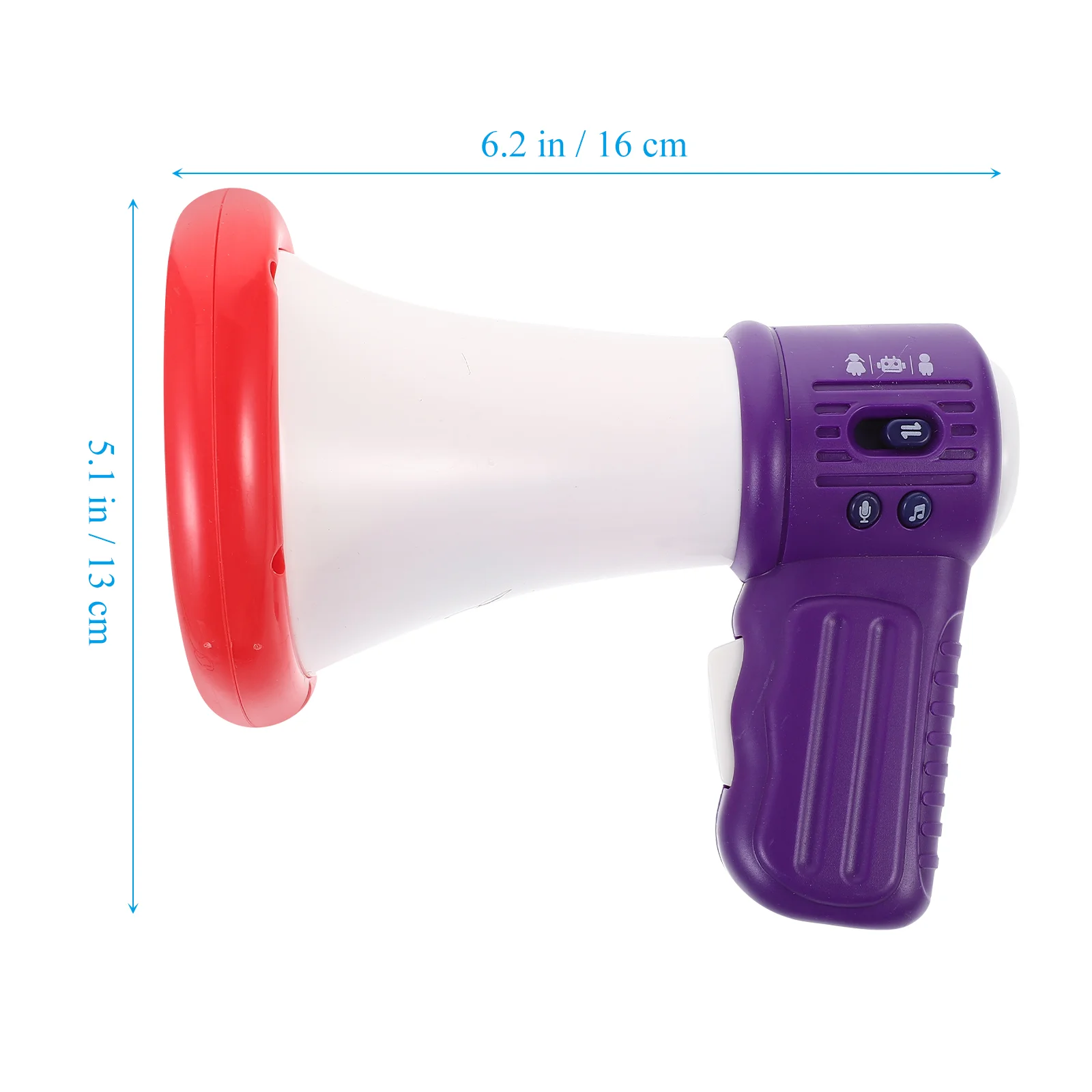 Funny Voice Changing Speaker Mouth-look Trumpets Electric Portable Toys Shape Horns Interesting Playthings Recording Sound Bar