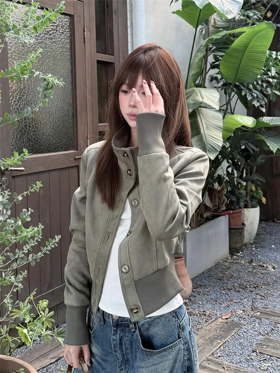 

Байкерские куртки Женская куртка без рукавов Осенняя сетчатая сетка Сращивание Художественная уникальная персонализированная легкая минимализм Современная мода