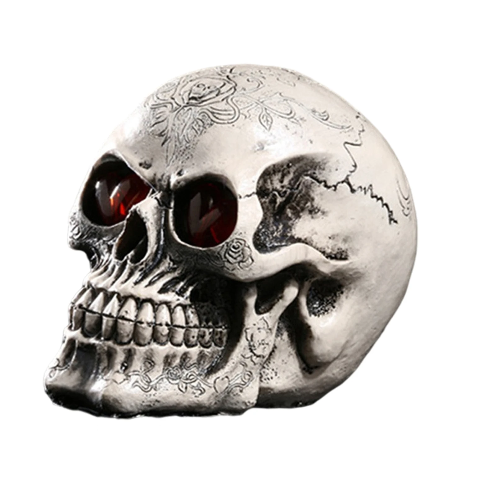 

Horror Skull Ornament Handmade Resin Crafts Creative Skeleton Halloween Decoration Props For Home Garden Bar