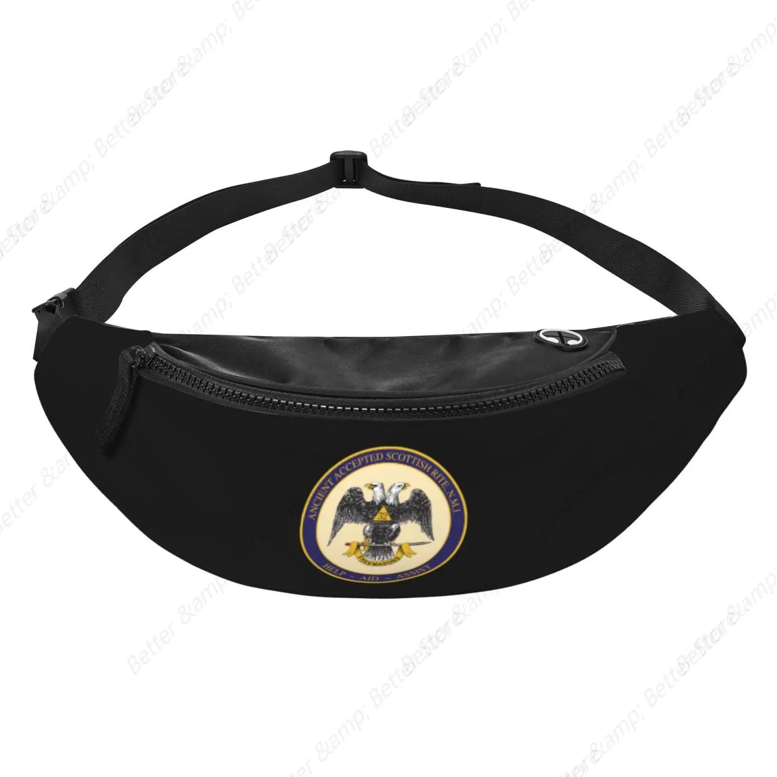 Ancient Accepted Scottish Rite Masonic Men'S And Women'S Fanny Packs, Teen Fashion Fanny Packs For Travel, Running Hiking