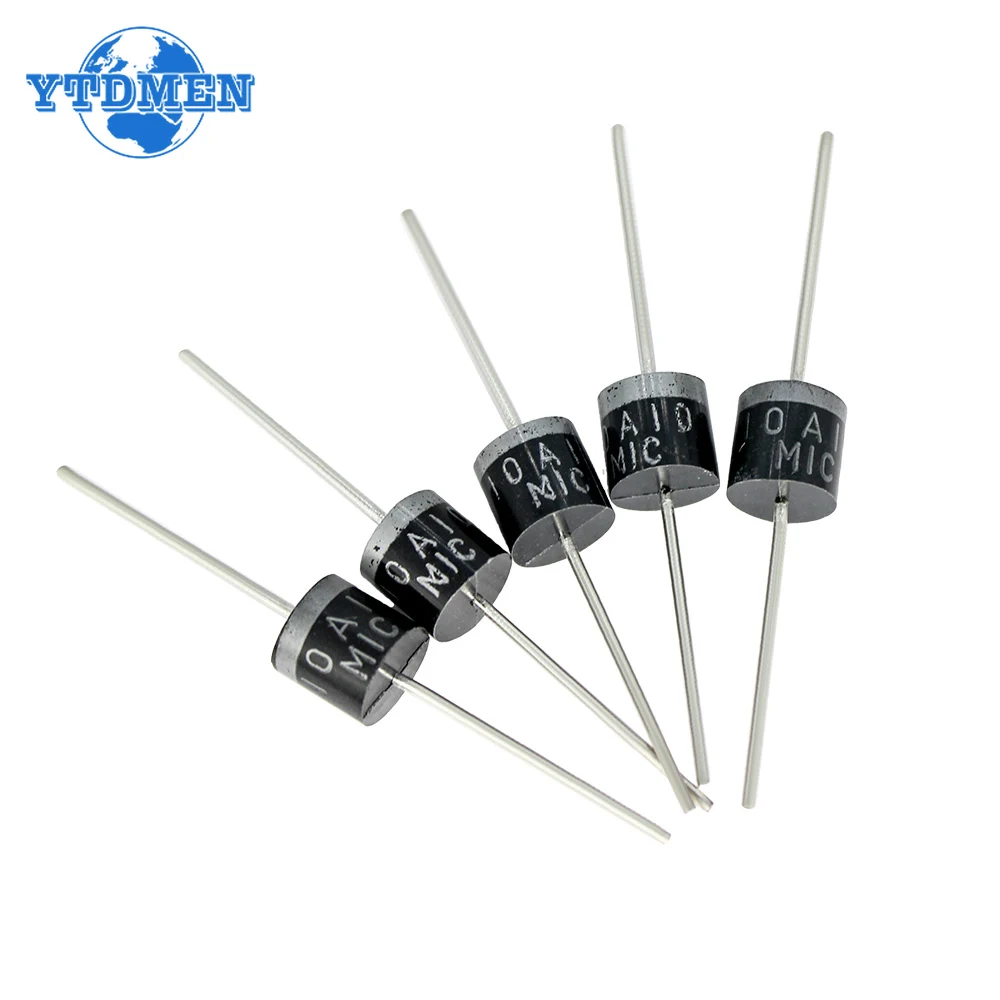 10/20pcs 10A10 Diodes 10A 1000V DO-27 Electrical Axial Rectifier Diodes Kit