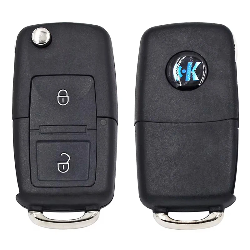 KEYECU 2 Buttons 433MHz 4D61 Chip for Mitsubishi Pajero Lancer Outlander Auto Upgraded Flip Remote Key Fob MIT11R / MIT8 Blade