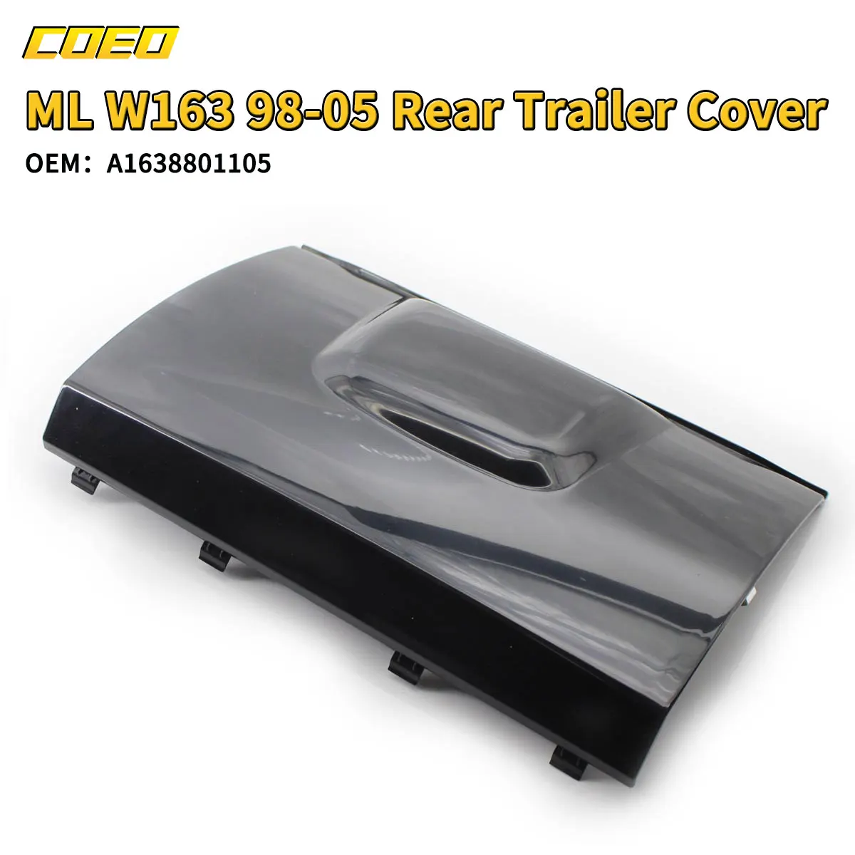 Rear Bumper Towing Tow Hook Eye Cover Cap For Mercedes-Benz ML W163 1998-2005 A1638801105