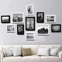 11Pcs Picture Frames Wall Photo Frame Architecture Picture Frame Set Modern Decor Living Room Home Decoration marcos de fotos