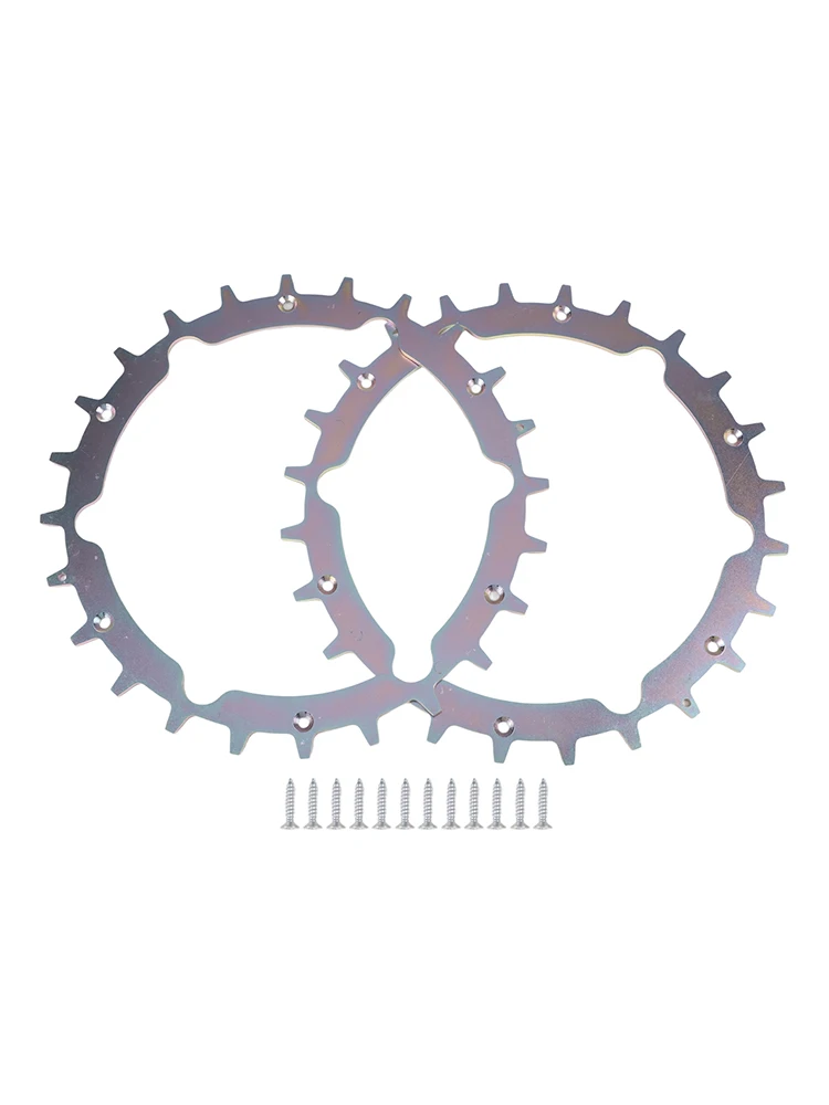 212*212mm Mowing Robot Wheels Traction Wheels for Easy Installation Metal Material Reliable Operation Two-piece Set
