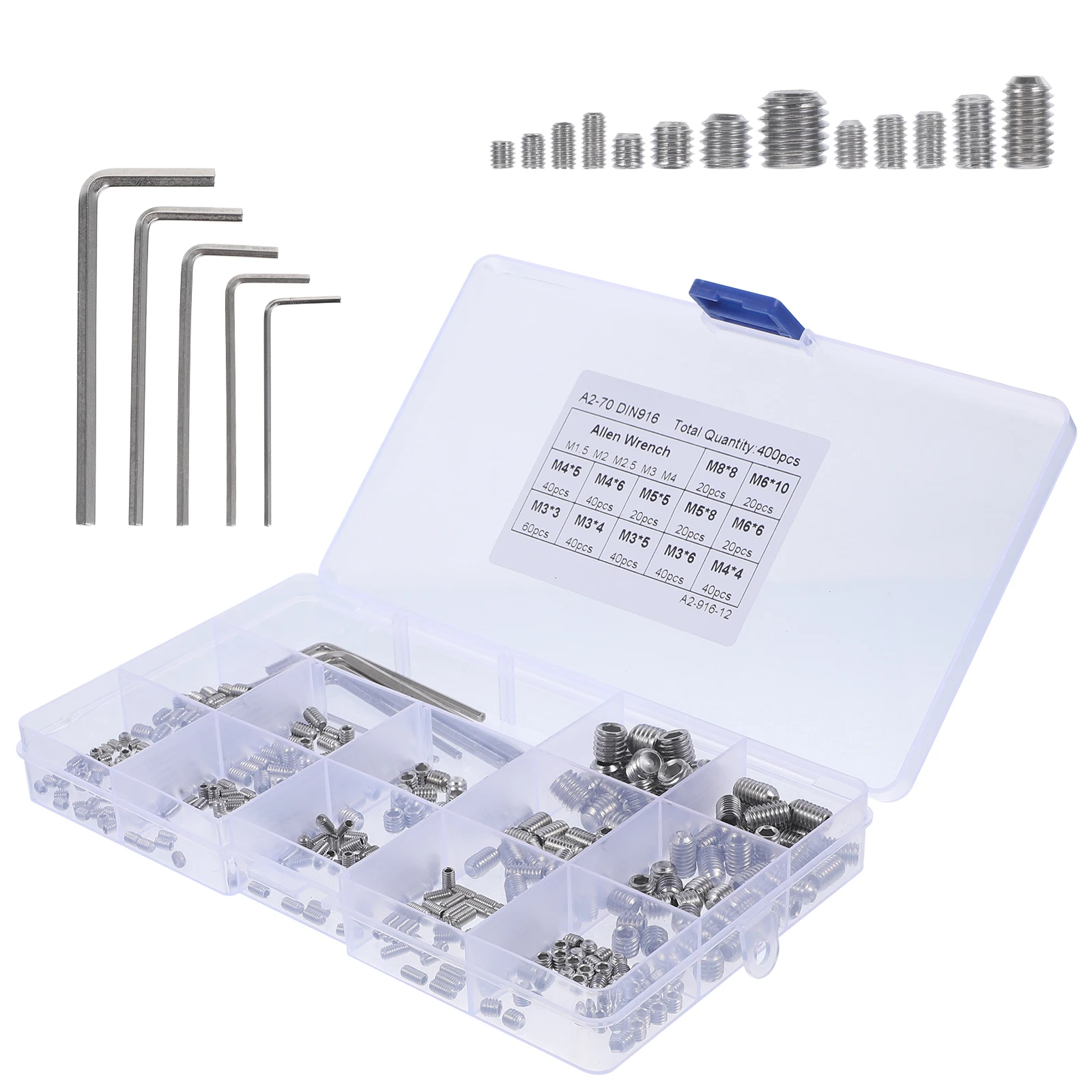 

Allen Wrench Combination Home Screw Assortment Kit Socket Grub Screws Screws‍ Assorted Bundle