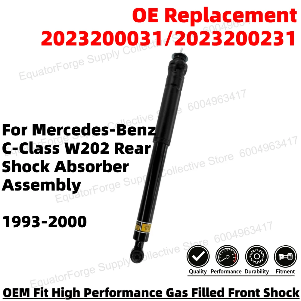 

High Performance Rear Shock Absorber Assembly for Mercedes-Benz C W202 Smooth Ride OE Replacement 2023200031/2023200231