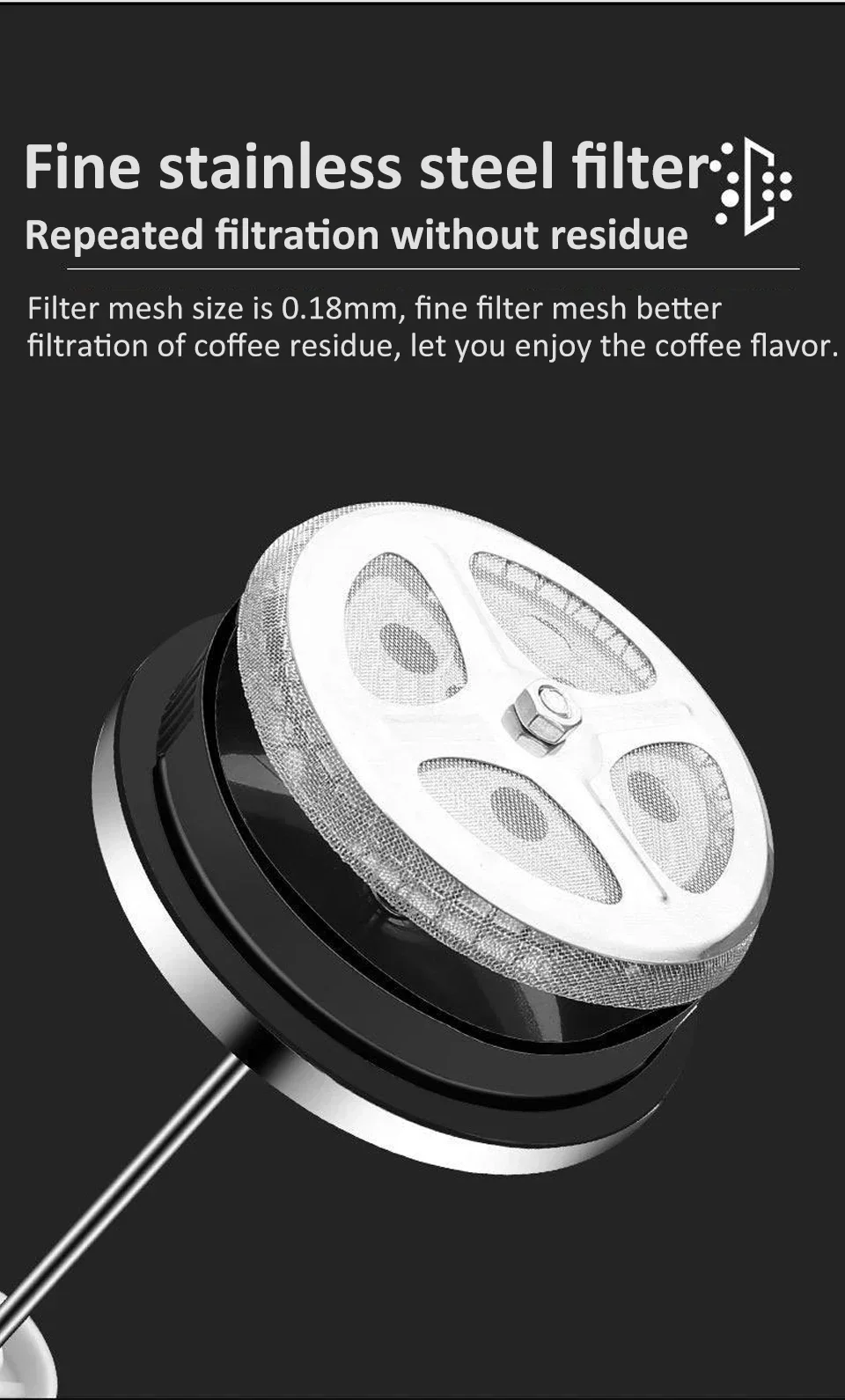 Cafetière en verre d'acier inoxydable de 350 à 1000ml, cafetière à presse française, théière en verre Borosilicate résistant à la chaleur, outils de cuisine