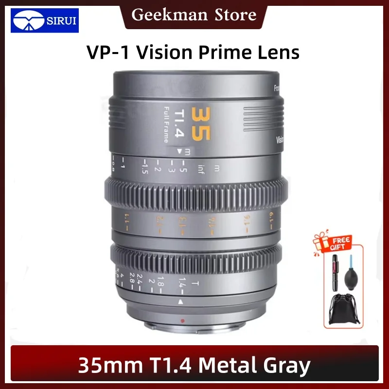 SIRUI Vision Prime 24mm 35mm 50mm T1.4 Cine Lens for E Mount