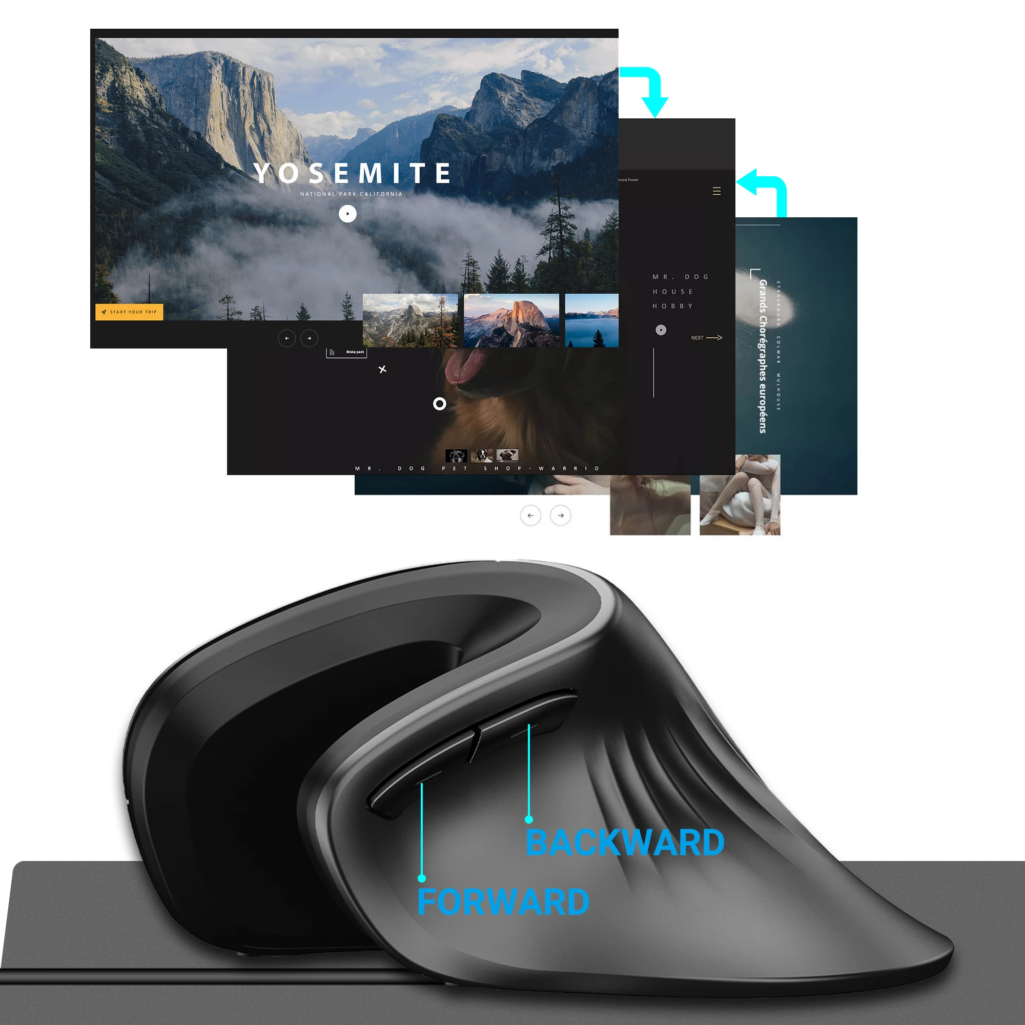 Multiple Vertical Styles Relieve Hand Fatigue Wired Office Mouse Prevent Mouse Hand Syndrome Gaming Mice For Desktop Notebook