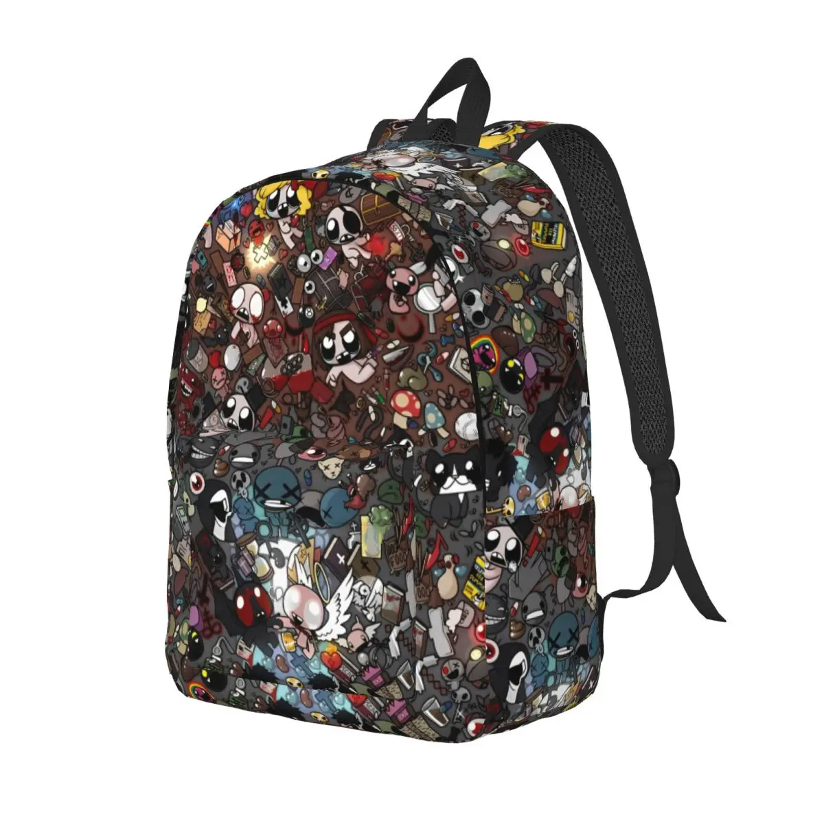 The Binding Of Isaac Cartoon Fashion Backpack Durable Student Hiking Travel Video Game Daypack for Men Women College Canvas Bags