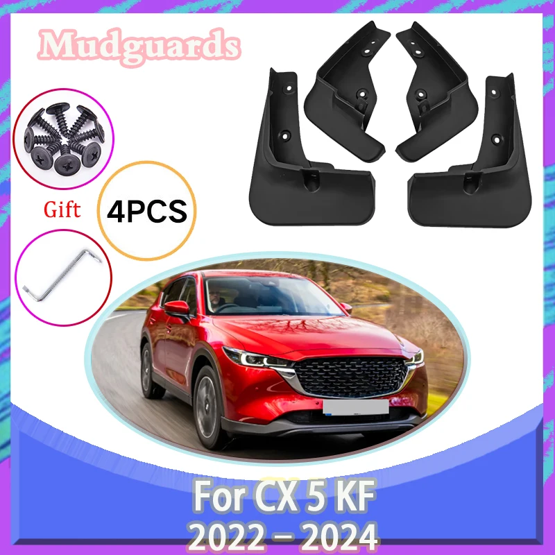 

Mudguards For Mazda CX 5 KF 2022-2024 2023 Rear Fender Wheel Guard Splash Guards Mud Flaps Anti-collision Tuning Car Accessories