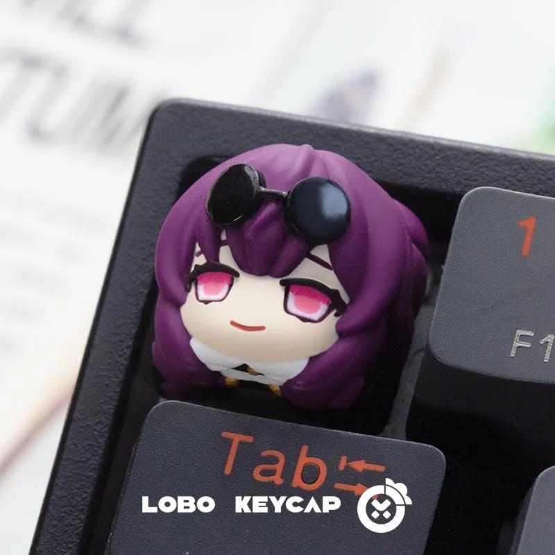 Honkai: Star Rail Kafka Keycap Resina fatta a mano Simpatico keycap Tastiera meccanica Copritasti Accessori da gioco personalizzati Regali