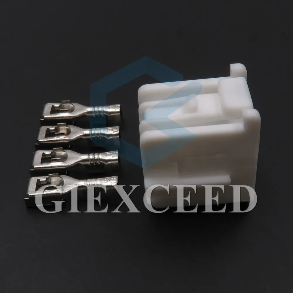 2 Sets 4 Pin AC Assembly 6098-1489 6098-1851 Auto Cable Connector Car Directional Motor Electronic Booster Pump Module Socket