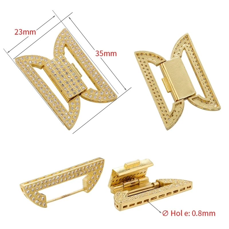 Verschiedene Haken für Schmuckherstellungszubehör, DIY-Haken, Zubehör, Zirkonia-Verbinder für Armbänder: VK163 – Detail 35