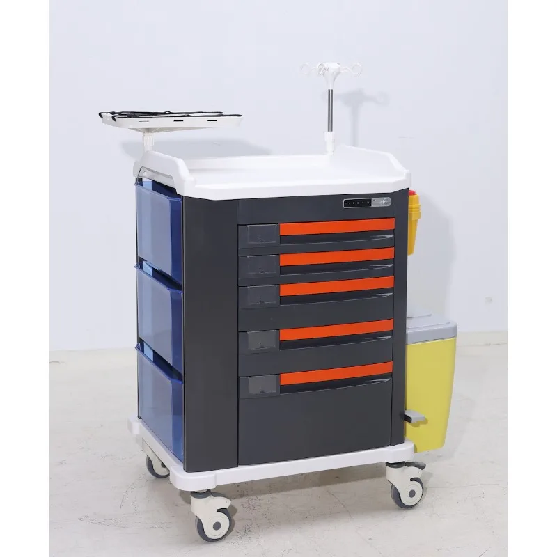 

Медицинская тележка из АБС-пластика для экстренной помощи, анестезии и перевозки лекарств