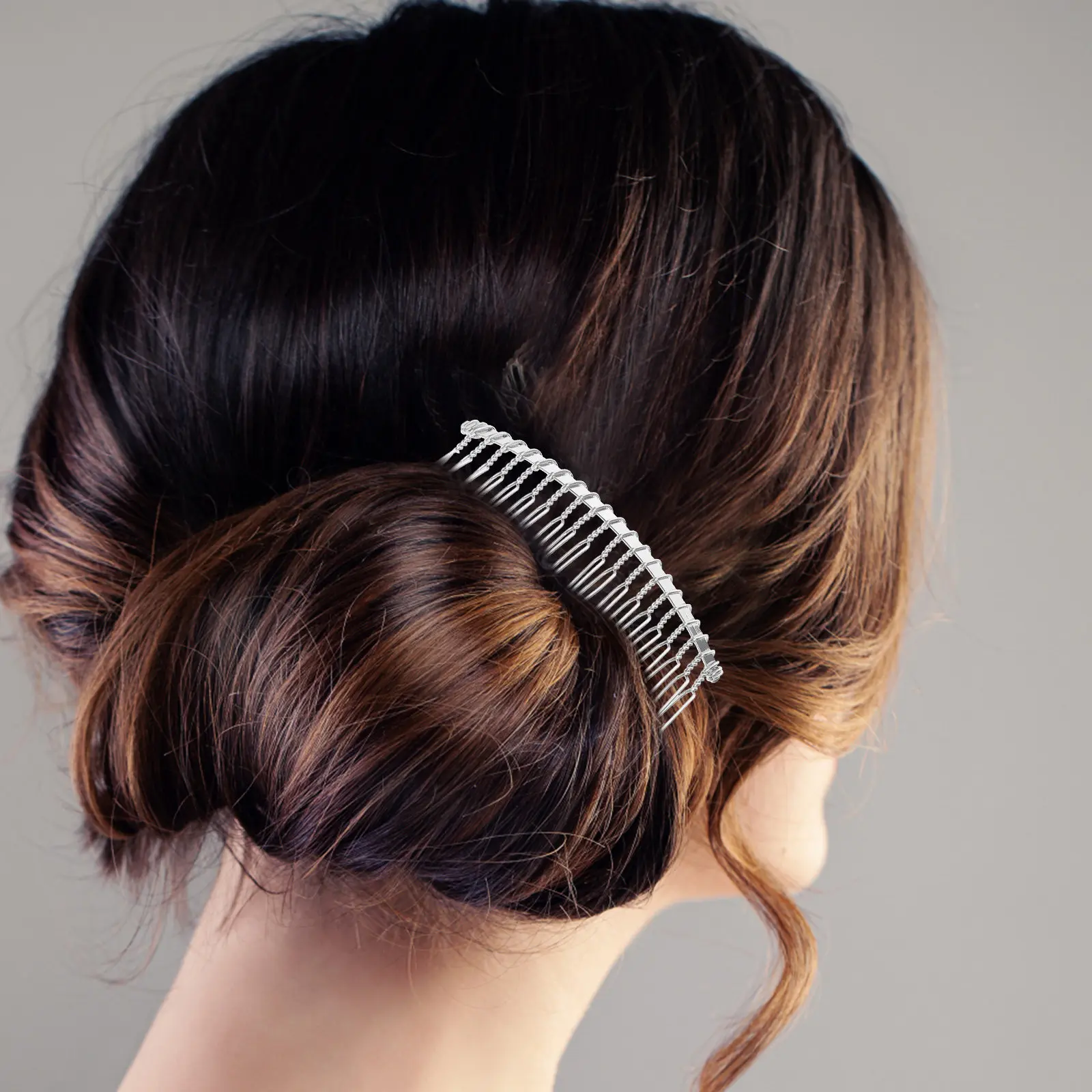 

Набор из 12 металлических гребней для волос с 20 зубцами, гладкой отделкой, для женщин, элегантные заколки для пучка, винтажные французские заколки для повседневной укладки волос