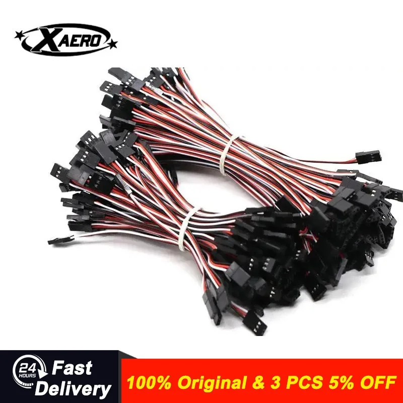 

XAERO 5PCS 15/20/30CM Servo Extension Cables, Male to Male JR Connector for RC Aircraft