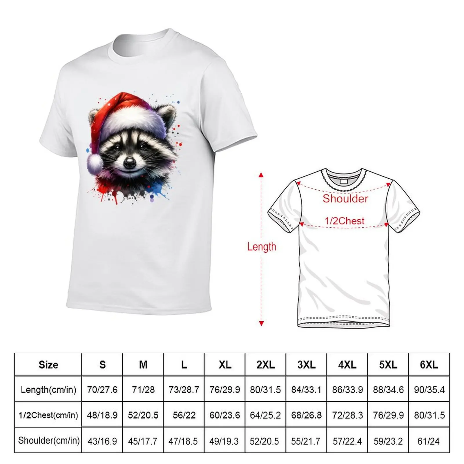 Adorable Christmas Raccoon, Neat Christmas Gift T-Shirt cotton t shirt pack g man t shirts for men t shirts with prints T-Shirt