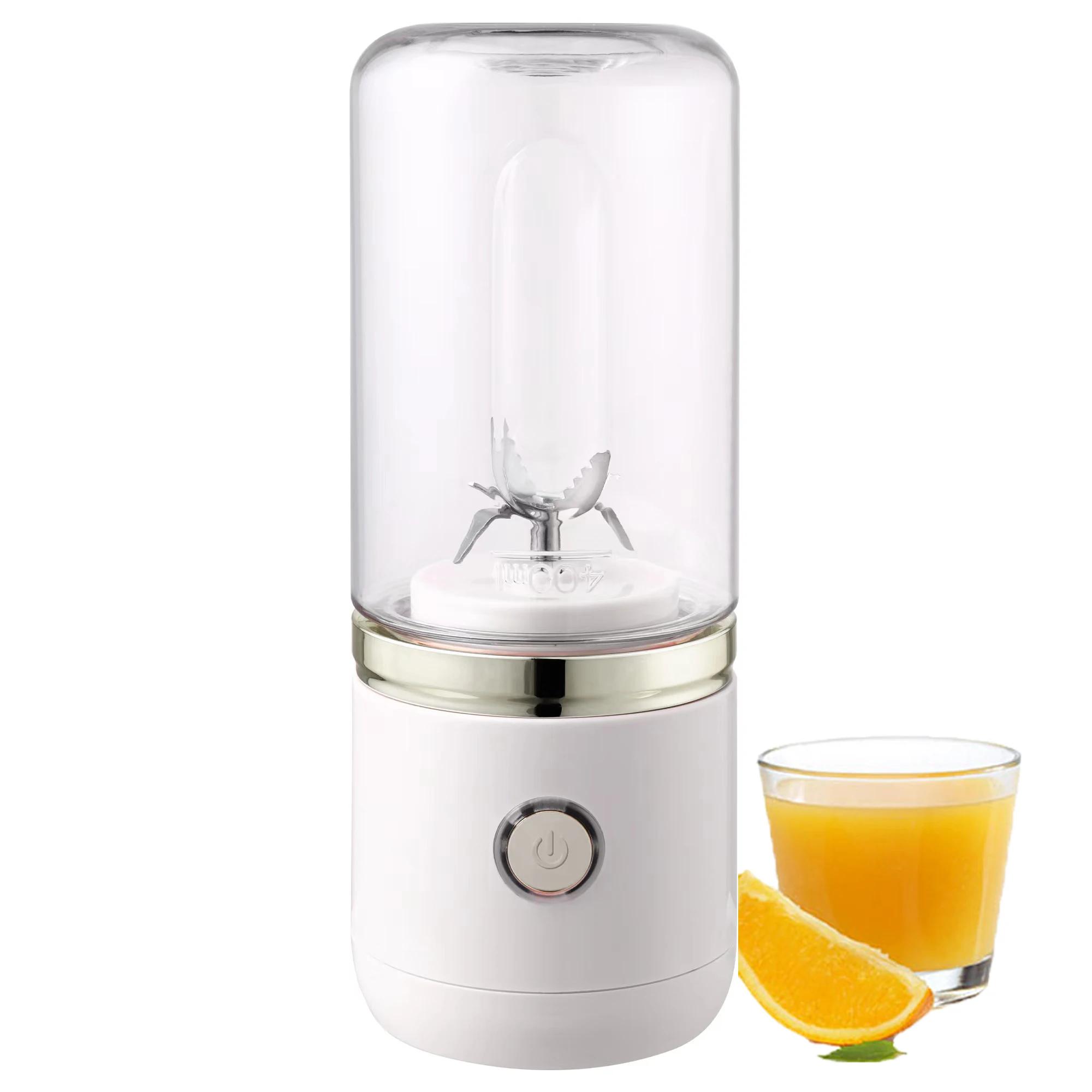 

Portable Blender USB Rechargeable Mini Juicer Mixer Blender 6 Blades