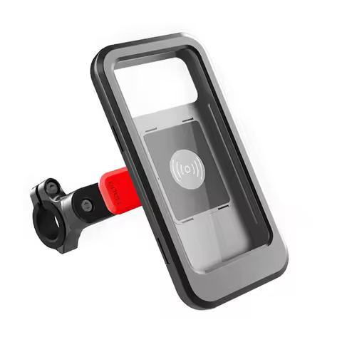 Wireless Charging Bicycle Phone Holder Scooter Handlebar Phone Case Motorcycle Smartphones Holder Bracket Support Bag