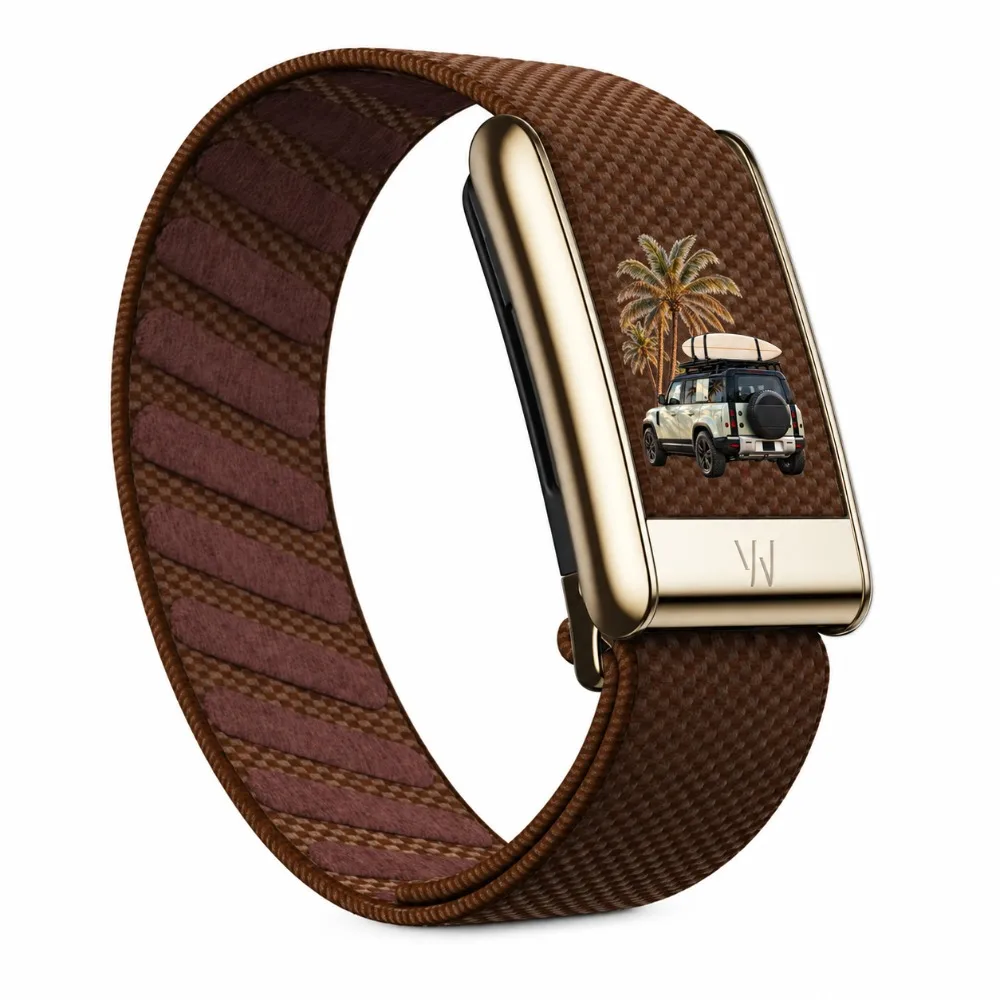 WHOOP 5.0 MG Printed Nylon Woven Sport Strap Palm Tree Off Road Car Pattern Replacement Wristband