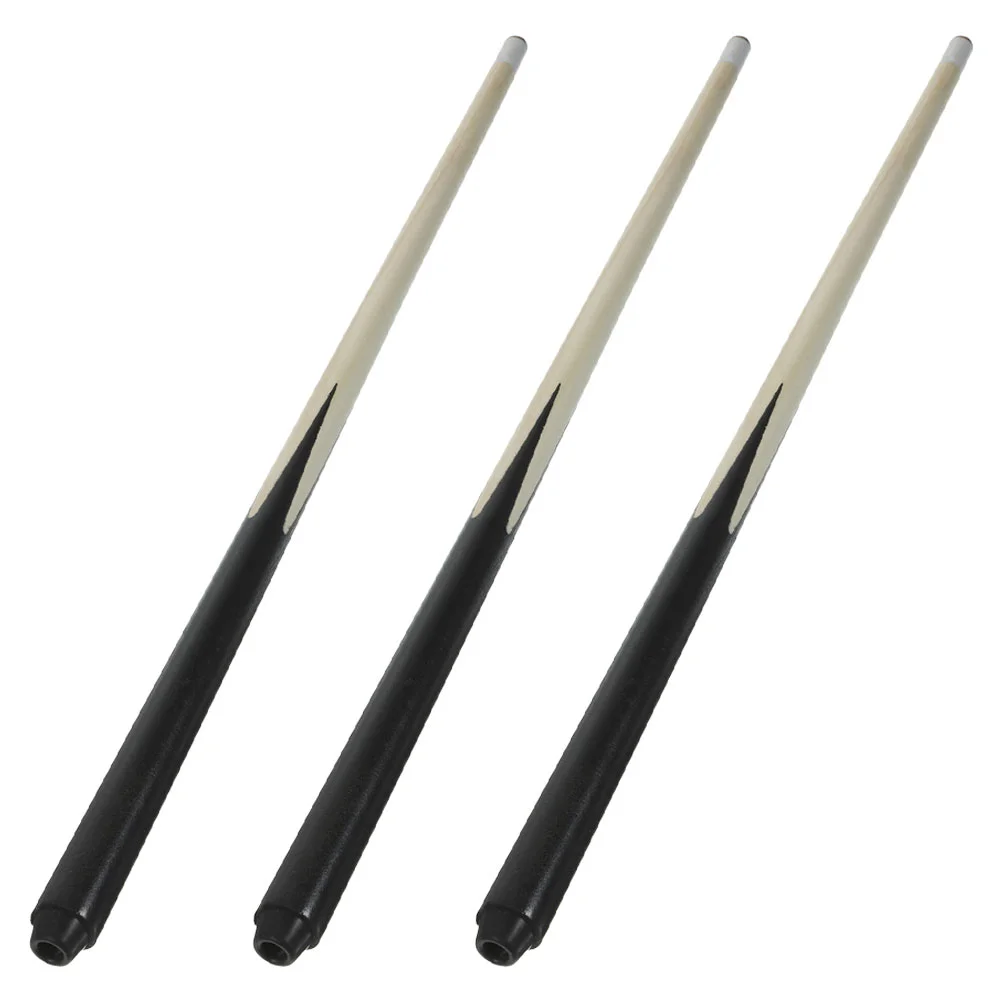 

3 Pcs Trouble Board Game Mini Pool Cue Billiard Rod Short Portable Stick Toddler Checker