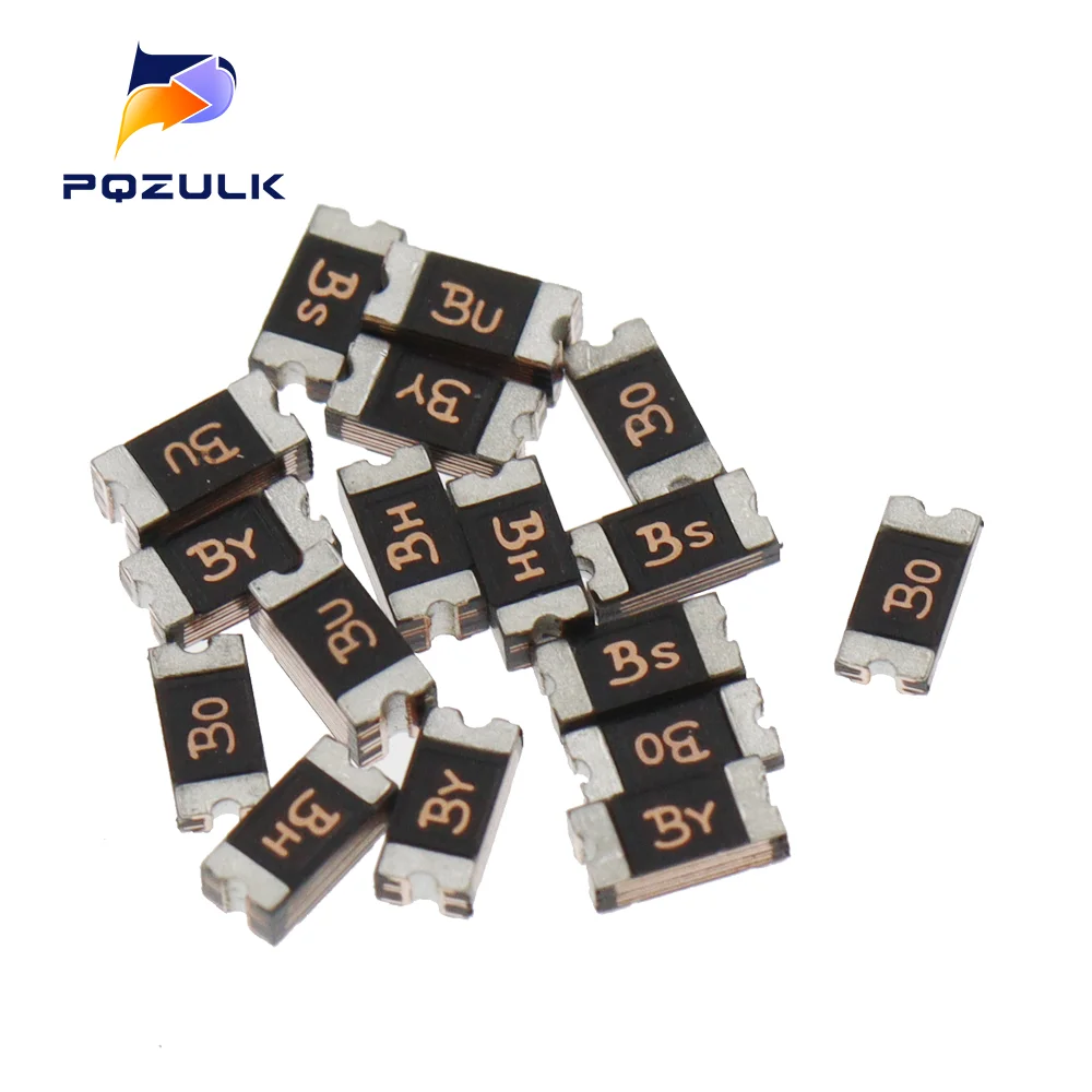 1206 0.05A 0.1A 0.12A 0.16A 0.2A 0.25A 0.5A 0.75A 1.1A 2A 3A 3.5A 4A SMD Resettable Fuse PPTC PolySwitch Self-Recovery Fuse