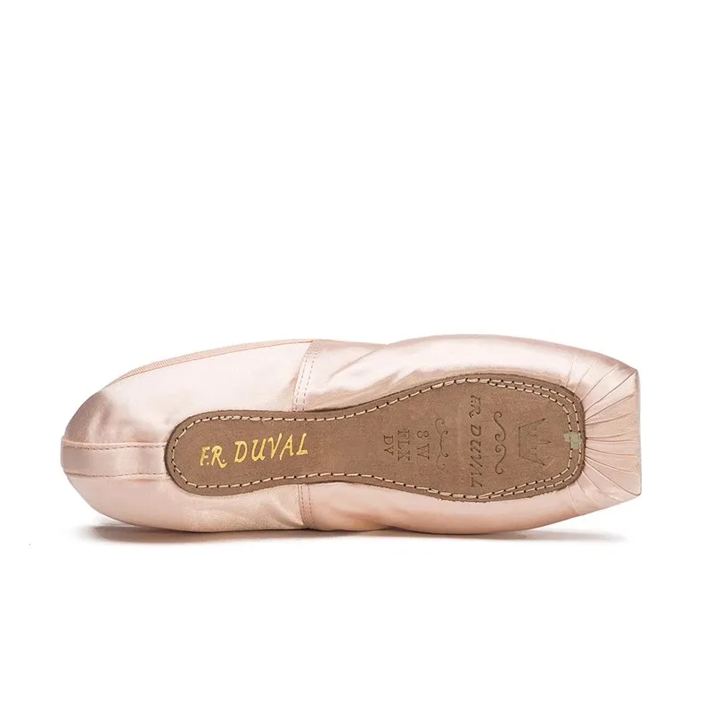 Sansha Ballet Pointe Shoes Satin Leather Bottom Hard Dance Shoes Practice Shoes for Adults Teens And Children Female