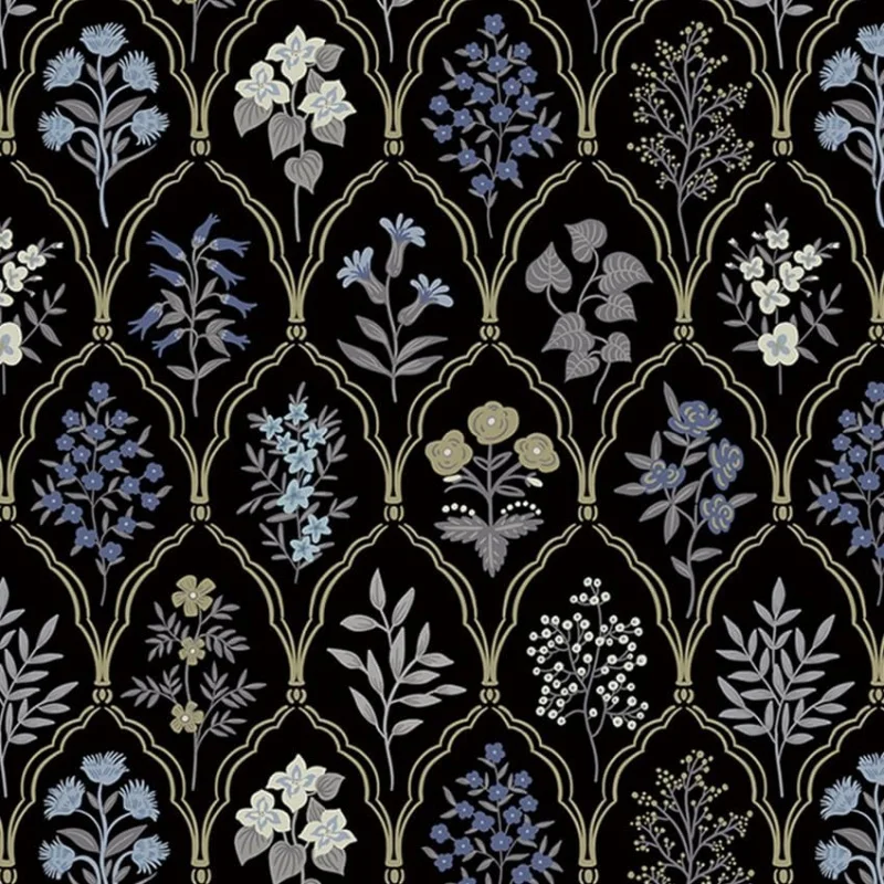 

78,x17,3 Обои Peel and Stick Контактная бумага Цветочные винтажные черные обои Современные съемные обои Самоклеящиеся бумага в стиле бохо