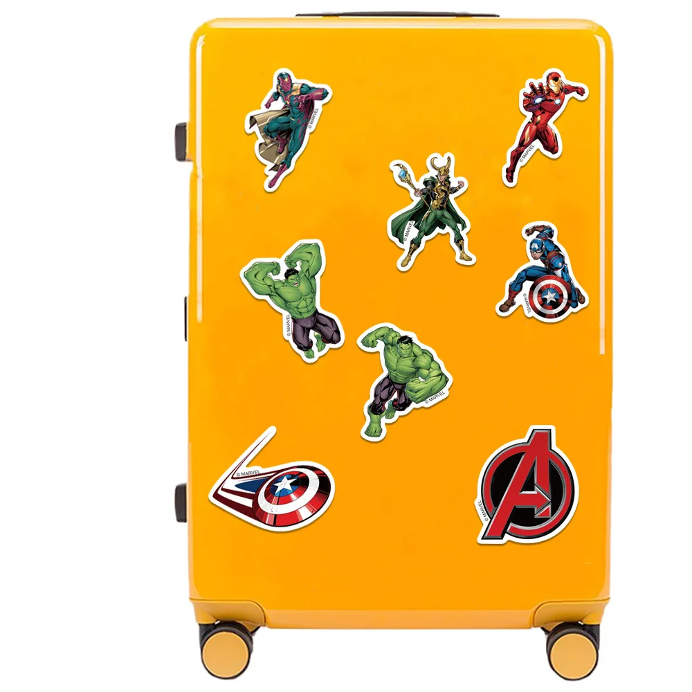 10/50PCS Disney Marvel The Avengers Super Hero Stickers Decals DIY Car Skateboard Guitar Phone Waterproof Sticker for Kids Toys