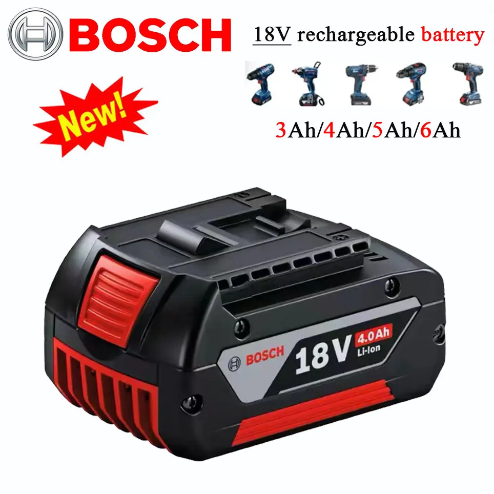 

18V Battery 4.0Ah for Bosch Electric Drill BAT618 Rechargeable Li-ion Battery BAT609 BAT614 BAT619 BAT609G BAT618G Charger