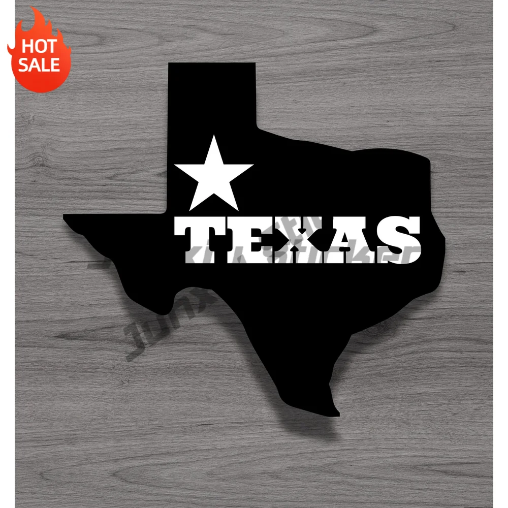 Texas Vinyl Sticker For Laptop And Suitcase Self Adhesive Travel Souvenir Decal