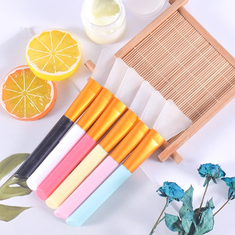 ZB91 Reusable Silicone Stirring Rods Mixing Silicone Epoxy Brushes Silicone Makeup Brush for Cosmetic Epoxy DIY Crafts