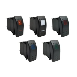 12V 20A Car Boat 5Pin SPST ON OFF Rocker Switch Plain Button Led for Arb Carling Jeep 4x4 Replacement Waterproof