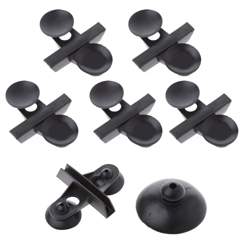 5 Pieces Aquarium Divider Clips with Suction Cups Plastic Fish for Tank Separating Plate Holder Easy to Install Black