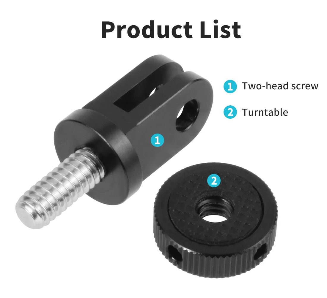 Für Insta360 X5 Metall-Mini-Stativ Konvertierbare Halterung 1/4' Schraube Schnellwechsel-Basis für Gopro Hero 13 DJI OSMO Pocket4 Action-Kamera – Detail 15