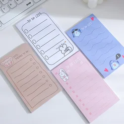 Bloc-notes de style Ins coréen, bloc-notes fonctionnel et simple, bloc-notes étudiant, papier collant, accessoires de bureau, Kawaii, plan 03